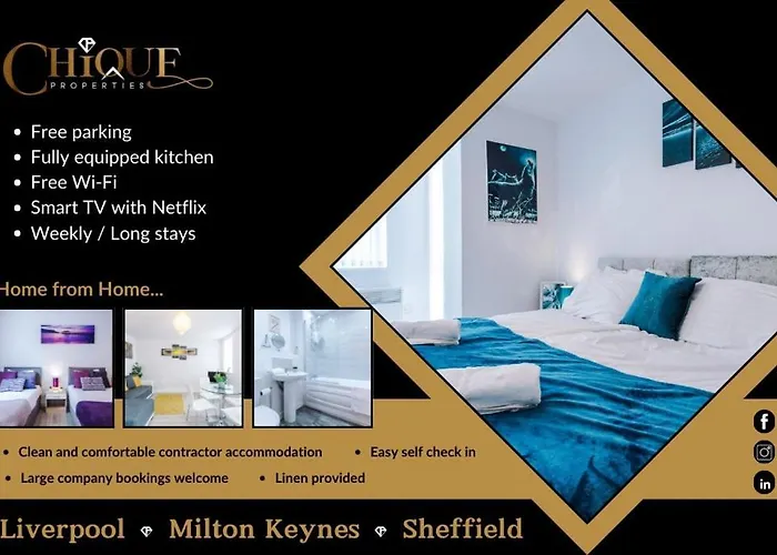 1Br & 2Br Apt - Free Parking Close To Everton & Anfield Stadium, Liverpool City Centre Managed By Chique Properties Ltd
